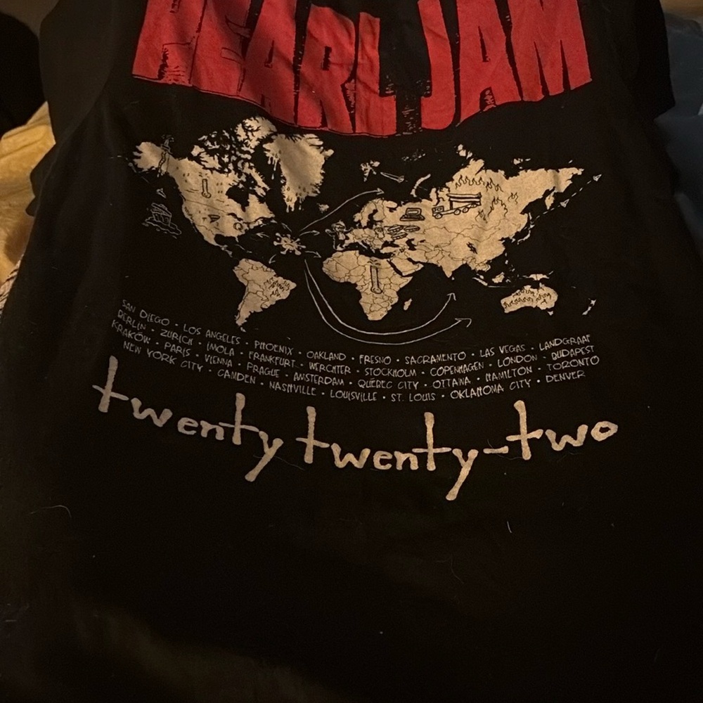 Pearl Jam 2022 Black Tour T-Shirt